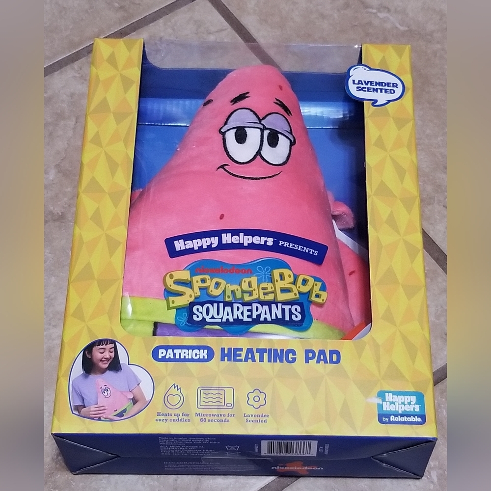 Happy Helpers Spongebob Squarepants Patrick Microwaveable Heating Pad